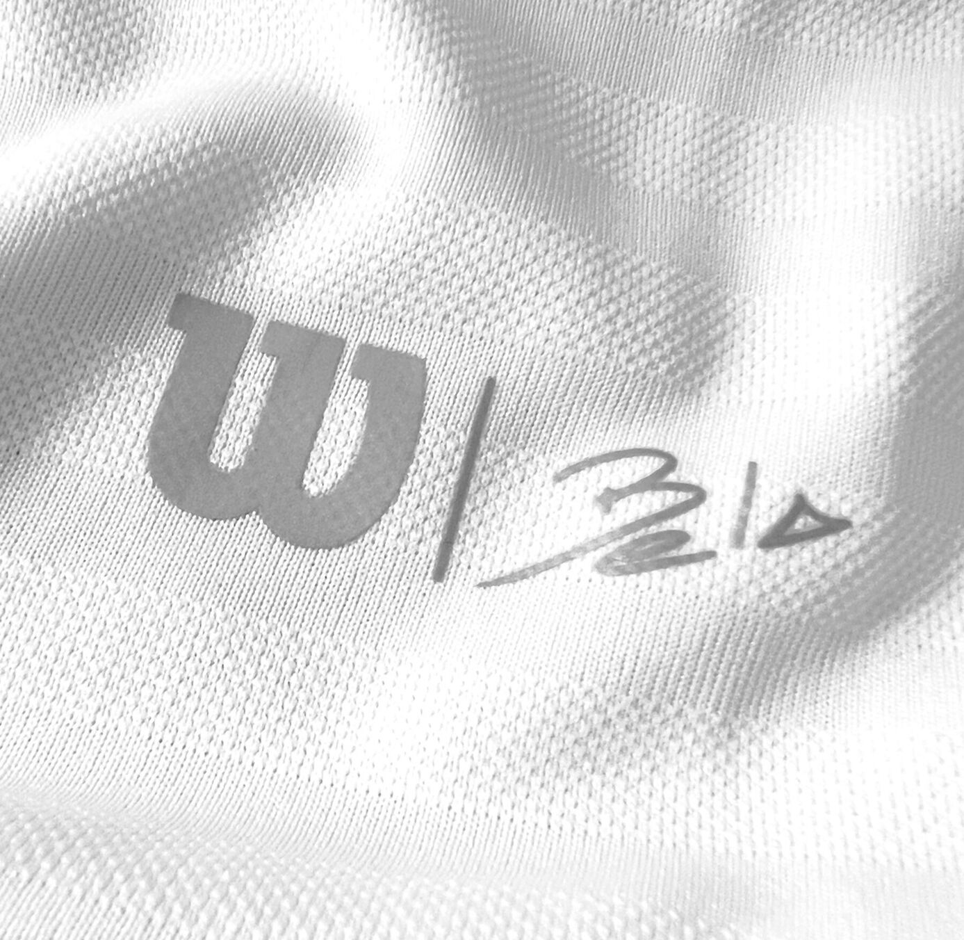 WILSON x CUPRA Bela Stripe Herren Polo, weiß