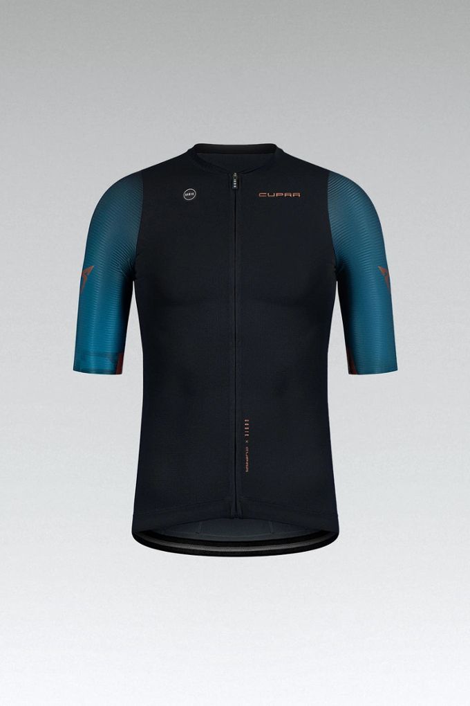 CUPRA Radtrikot, unisex, schwarz/petrol-blau