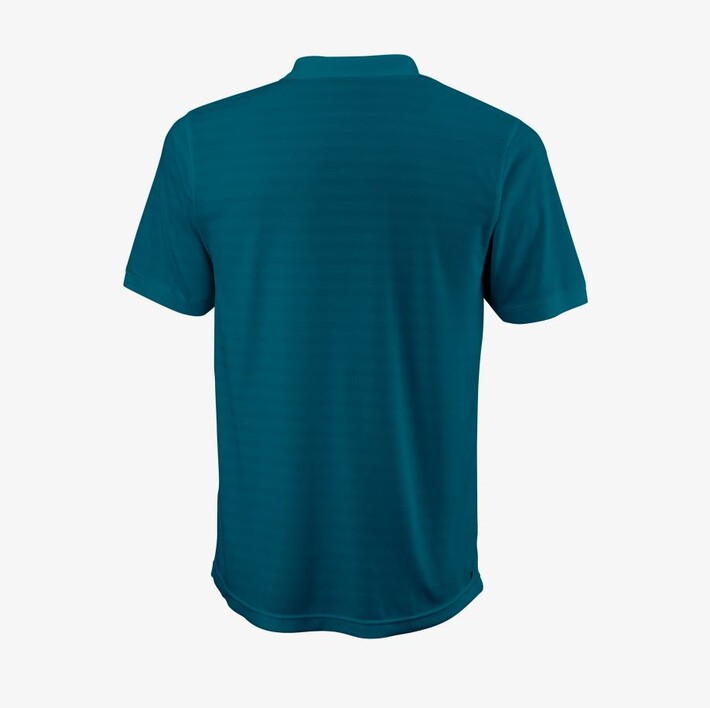 WILSON x CUPRA Bela Stripe Herren Polo, petrol 