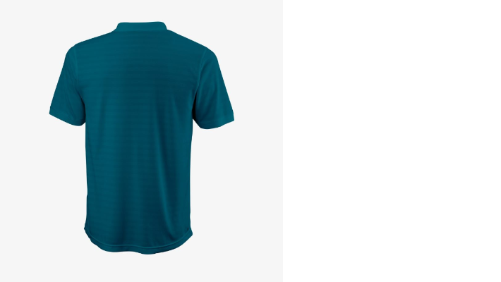 WILSON x CUPRA Bela Stripe Herren Polo, petrol 