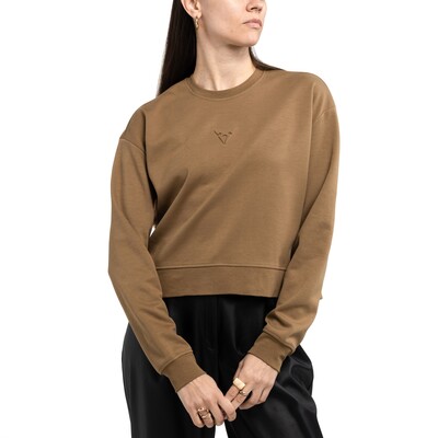 CUPRA CREWNECK SWEATSHIRT Damen, TOBACCO BROWN