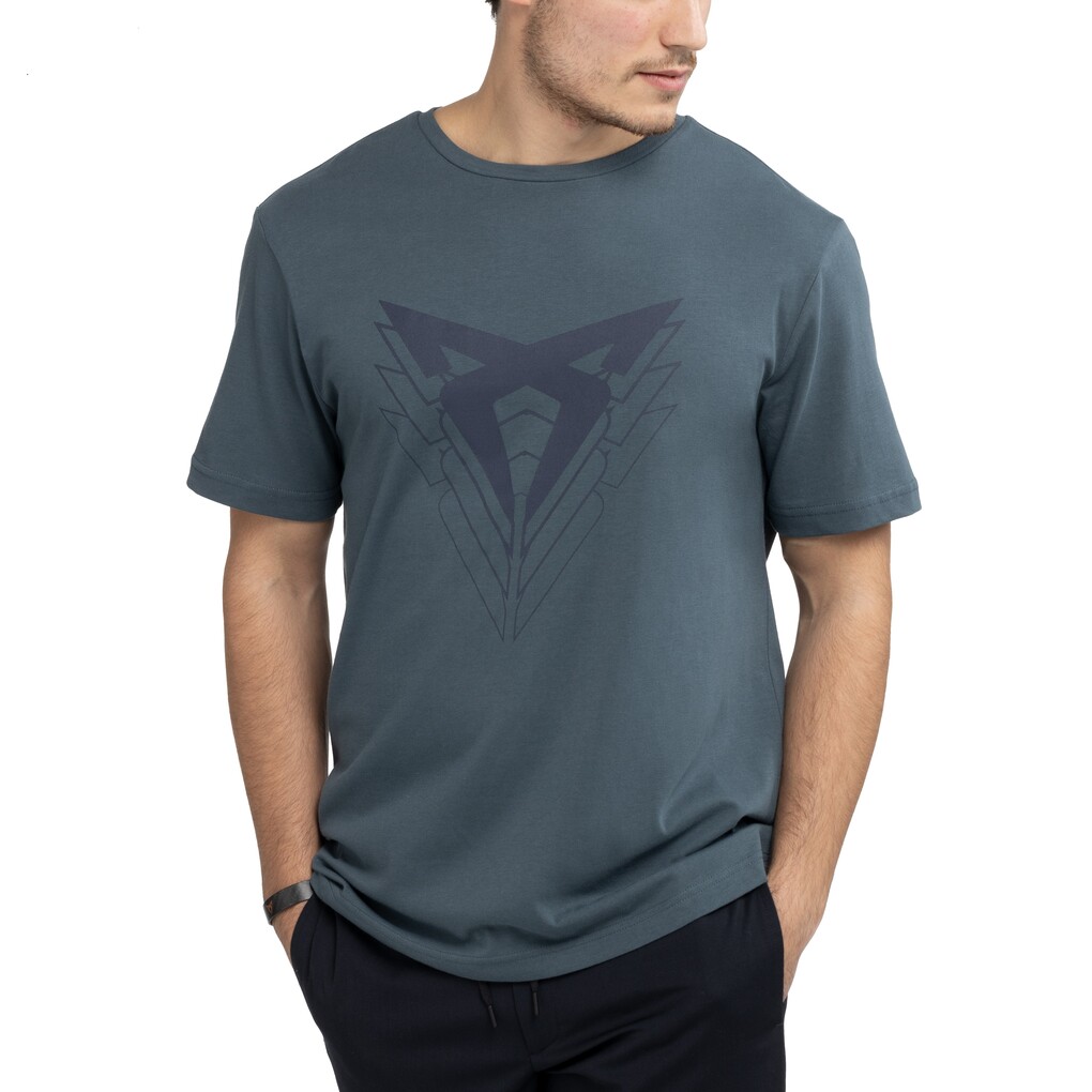 CUPRA BIG LOGO T-SHIRT Herren, ENCELADUS GREY