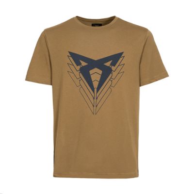 CUPRA BIG LOGO T-SHIRT Herren, TOBACCO BROWN