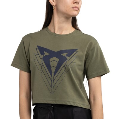 CUPRA BIG LOGO T-SHIRT Damen, RIO GREEN