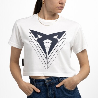 CUPRA BIG LOGO T-SHIRT Damen, WHITE