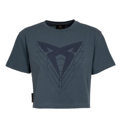 CUPRA BIG LOGO T-SHIRT Damen, ENCELADUS GREY