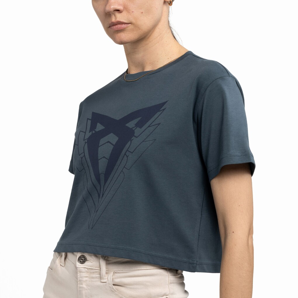 CUPRA BIG LOGO T-SHIRT Damen, ENCELADUS GREY