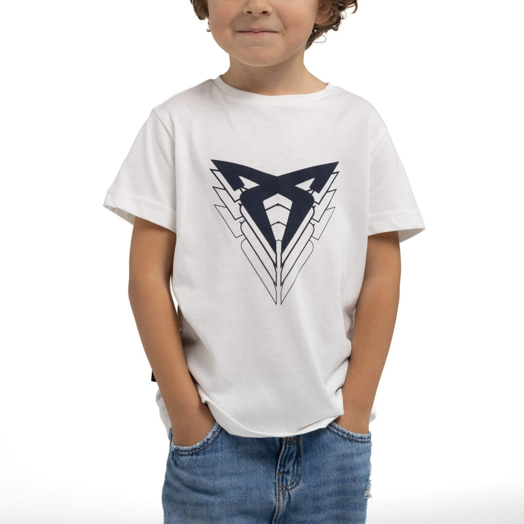 CUPRA Big Logo White T-Shirt Kids
