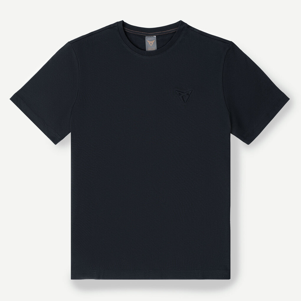 CUPRA Embossed Logo Schwarz T-Shirt Herren