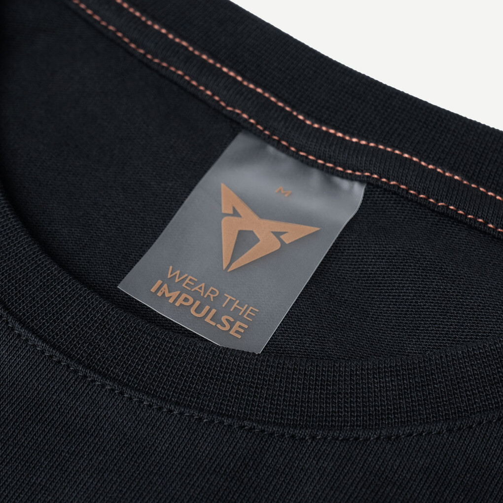 CUPRA Embossed Logo Schwarz T-Shirt Damen