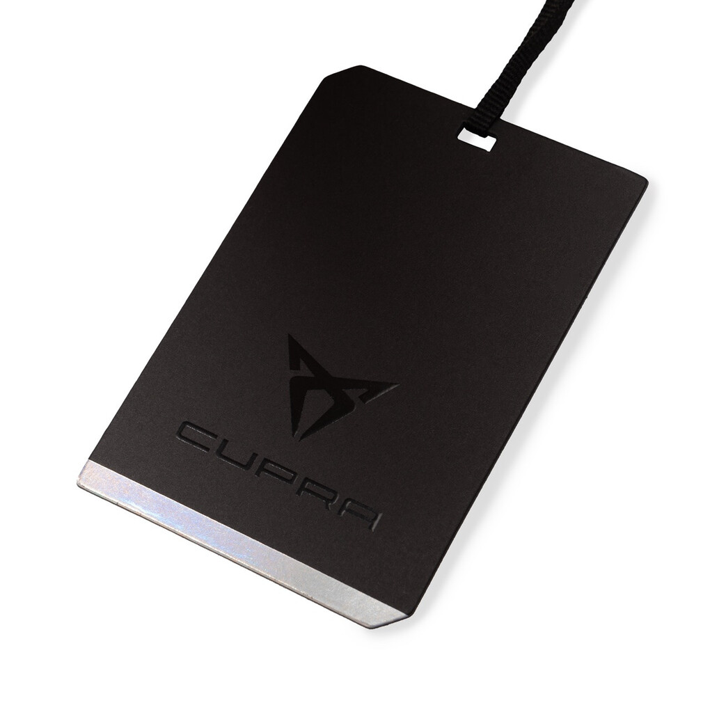 CUPRA Embossed Logo White Slim Fit Damen