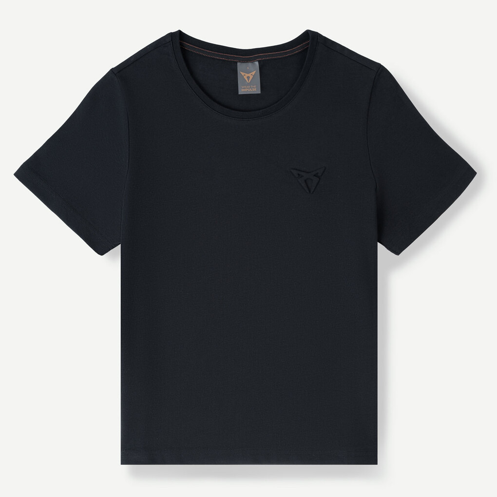 CUPRA Embossed Logo Schwarz T-Shirt Damen